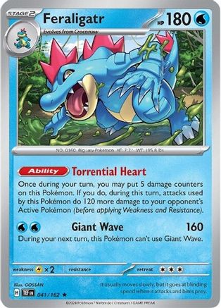 Feraligatr 41 - SV05 Temporal Forces Reverse Holofoil - Poke-Collect