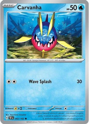 Carvanha 42 - SV05 Temporal Forces Reverse Holofoil - Poke-Collect