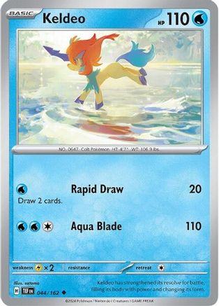 Keldeo 44 - SV05 Temporal Forces Reverse Holofoil - Poke-Collect