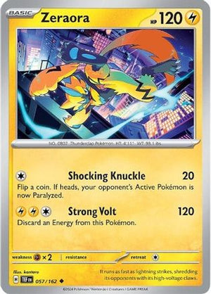 Zeraora 57 - SV05 Temporal Forces Reverse Holofoil - Poke-Collect