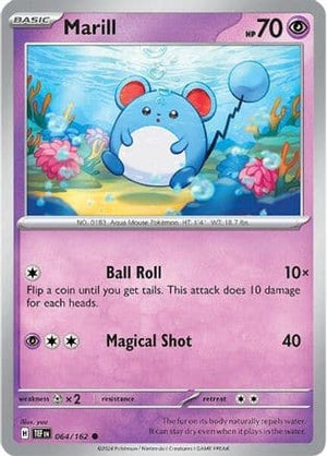 Marill 64 - SV05 Temporal Forces Reverse Holofoil - Poke-Collect