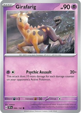 Girafarig 66 - SV05 Temporal Forces Reverse Holofoil - Poke-Collect