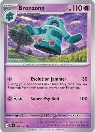 Bronzong 69 - SV05 Temporal Forces Reverse Holofoil - Poke-Collect
