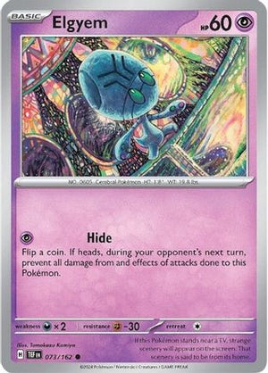 Elgyem 73 - SV05 Temporal Forces Reverse Holofoil - Poke-Collect