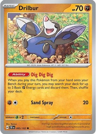 Drilbur 85 - SV05 Temporal Forces Reverse Holofoil - Poke-Collect