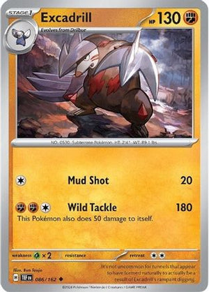 Excadrill 86 - SV05 Temporal Forces Reverse Holofoil - Poke-Collect