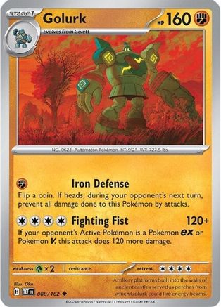 Golurk 88 - SV05 Temporal Forces Reverse Holofoil - Poke-Collect