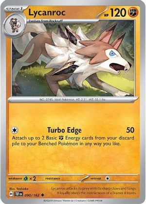 Lycanroc 90 - SV05 Temporal Forces Reverse Holofoil - Poke-Collect