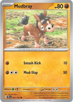 Mudbray 91 - SV05 Temporal Forces Reverse Holofoil - Poke-Collect