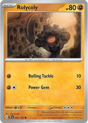 Rolycoly 93 - SV05 Temporal Forces Reverse Holofoil - Poke-Collect