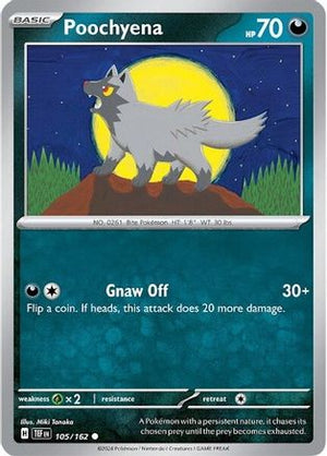 Poochyena 105 - SV05 Temporal Forces Reverse Holofoil - Poke-Collect