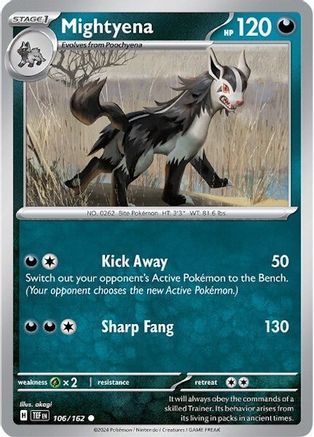 Mightyena 106 - SV05 Temporal Forces Reverse Holofoil - Poke-Collect