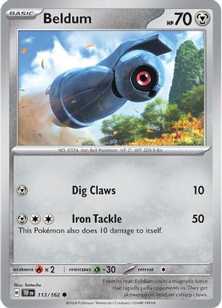 Beldum 113 - SV05 Temporal Forces Reverse Holofoil - Poke-Collect