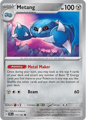 Metang 114 - SV05 Temporal Forces Reverse Holofoil - Poke-Collect