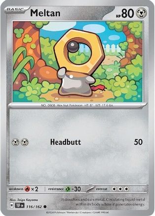Meltan 116 - SV05 Temporal Forces Reverse Holofoil - Poke-Collect