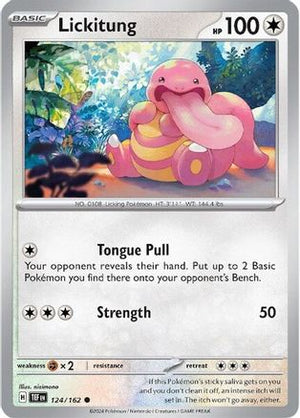 Lickitung - 124/162 124 - SV05 Temporal Forces Reverse Holofoil - Poke-Collect