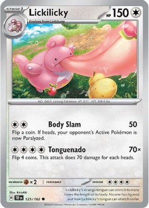 Lickilicky 125 - SV05 Temporal Forces Reverse Holofoil - Poke-Collect
