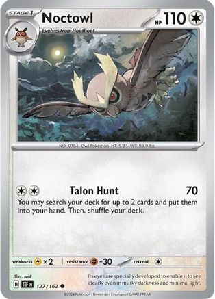 Noctowl 127 - SV05 Temporal Forces Reverse Holofoil - Poke-Collect