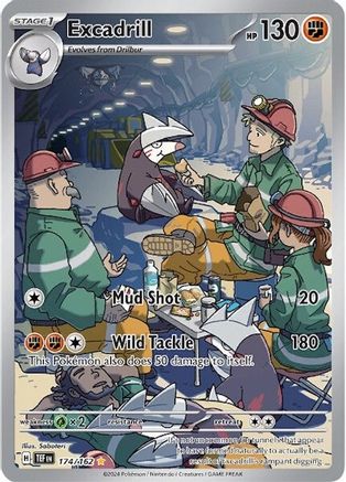 Excadrill - 174/162 174 - SV05 Temporal Forces Holofoil - Poke-Collect