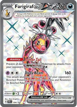 Farigiraf ex - 194/162 194 - SV05 Temporal Forces Holofoil - Poke-Collect