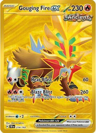 Gouging Fire ex - 214/162 214 - SV05 Temporal Forces Holofoil - Poke-Collect
