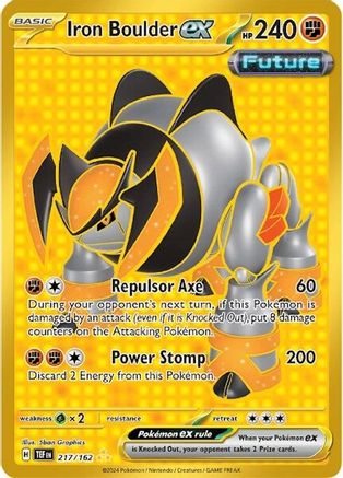 Iron Boulder ex 217 - SV05 Temporal Forces Holofoil - Poke-Collect