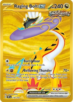 Raging Bolt ex 218 - SV05 Temporal Forces Holofoil - Poke-Collect
