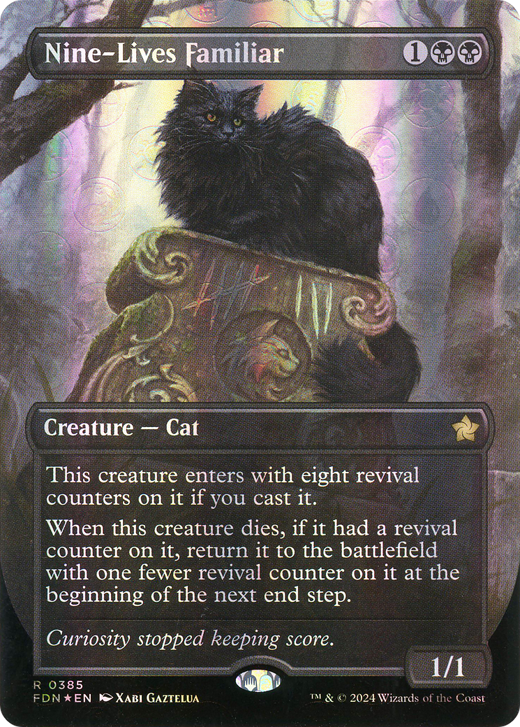 Nine-Lives Familiar (FDN-385) - Foundations (Borderless) Foil