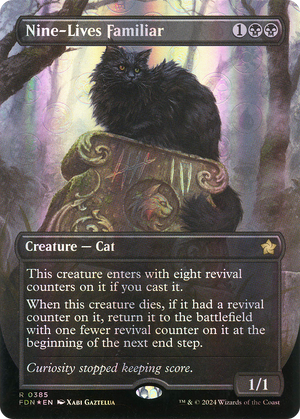 Nine-Lives Familiar (FDN-385) - Foundations (Borderless) Foil