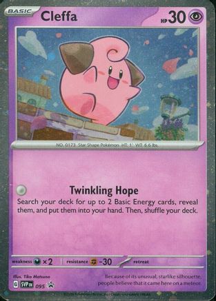 Cleffa - 095 95 - SV Scarlet & Violet Promo Cards Holofoil - Poke-Collect