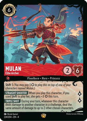 Mulan - Elite Archer (224/204) (244/204) - Illumineers Quest Deep Trouble Cold Foil