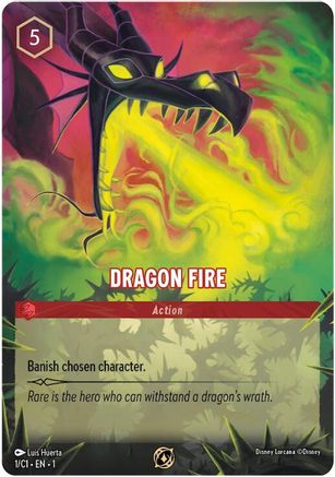 Dragon Fire (1) - Disney Lorcana Promo Cards Holofoil