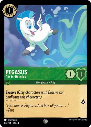 Pegasus - Gift for Hercules (84/204) - Ursulas Return Cold Foil - Poke-Collect