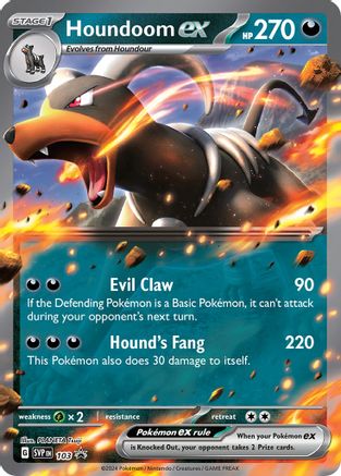 Houndoom ex - 103 103 - SV Scarlet & Violet Promo Cards Holofoil