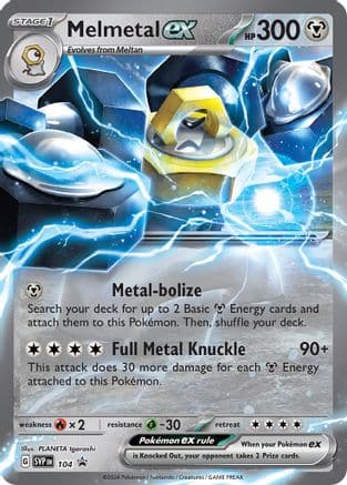 Melmetal ex - 104 104 - SV Scarlet & Violet Promo Cards Holofoil