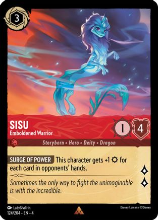 Sisu - Emboldened Warrior (124/204) - Ursulas Return Cold Foil - Poke-Collect
