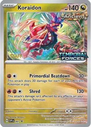 Koraidon - 091 [Staff] 91 - SV Scarlet & Violet Promo Cards Holofoil - Poke-Collect
