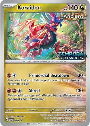Koraidon - 091 (Prerelease) [Staff] 91 - SV Scarlet & Violet Promo Cards Holofoil - Poke-Collect