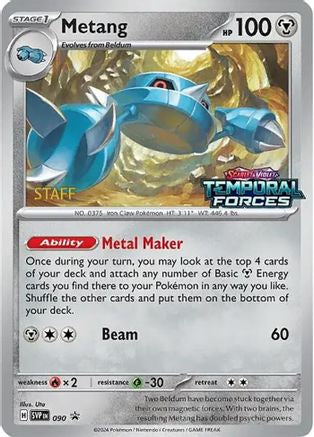 Metang - 090 (Prerelease) [Staff] 90 - SV Scarlet & Violet Promo Cards Holofoil - Poke-Collect