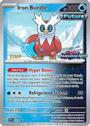 Iron Bundle - 058 (Prerelease) [Staff] 58 - SV Scarlet & Violet Promo Cards Holofoil - Poke-Collect