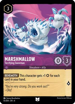 Marshmallow - Terrifying Snowman (51/204) - Ursulas Return Cold Foil