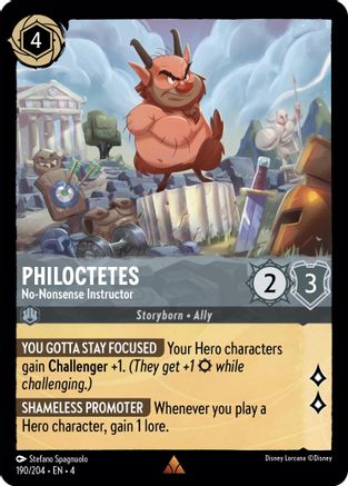 Philoctetes - No-Nonsense Instructor (190/204) - Ursulas Return Cold Foil - Poke-Collect