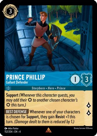 Prince Phillip - Gallant Defender (152/204) - Ursulas Return Cold Foil