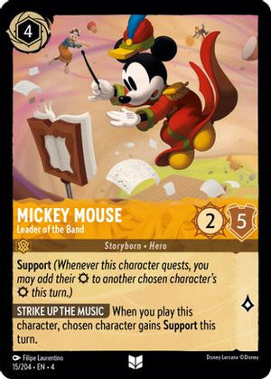 Mickey Mouse - Leader of the Band (15/204) - Ursulas Return Cold Foil