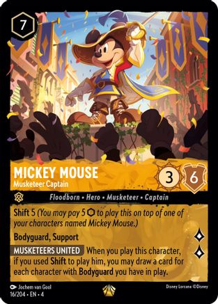 Mickey Mouse - Musketeer Captain (16/204) - Ursulas Return