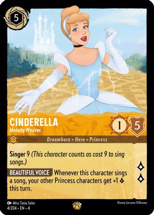 Cinderella - Melody Weaver (4/204) - Ursulas Return Cold Foil