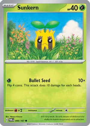 Sunkern 6 - SV06 Twilight Masquerade Reverse Holofoil - Poke-Collect