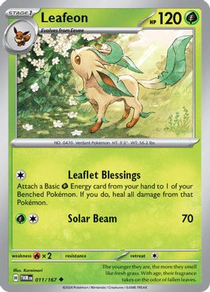 Leafeon 11 - SV06 Twilight Masquerade - Poke-Collect