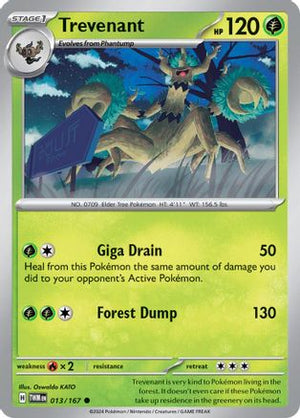 Trevenant 13 - SV06 Twilight Masquerade Reverse Holofoil - Poke-Collect