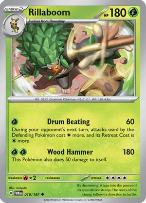 Rillaboom 16 - SV06 Twilight Masquerade Reverse Holofoil - Poke-Collect